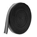 PATIKIL 反射テープストリップ 20 mm x 50ヤード 高視認性 反射テープ 縫い付け DIY 警告安全生地ウェビング 衣類 レインコート用 ブラック(4)