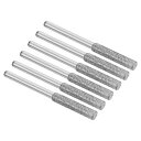 PATIKIL 4 mm ダイヤモンドチェーンソー研磨機 6個 研ぎ石 研磨研削ヤスリ工具 シルバー(2)
