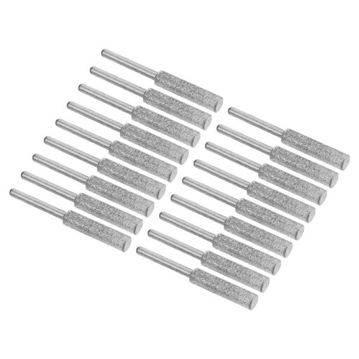 PATIKIL 4.8 mm ダイヤモンドチェーンソー研磨機 18個 研ぎ石 研磨研削ヤスリ工具 シルバー PATIKIL 4.8 mm ダイヤモンドチェーンソー研磨機 18個 研ぎ石 研磨研削ヤスリ工具 シルバー