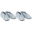 PATIKIL 防水靴カバー レインシューズカバー 防水シューズカバー 2ペア入り 雨耐え 洗える 滑り止め 屋外用 グレー