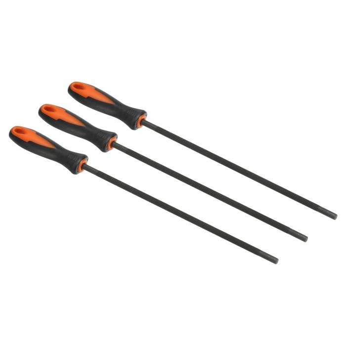 PATIKIL チェーンソーチェーンシャープニングファイル 3個 5.5 mm ラウンドチェーンソーシャープナーフ..