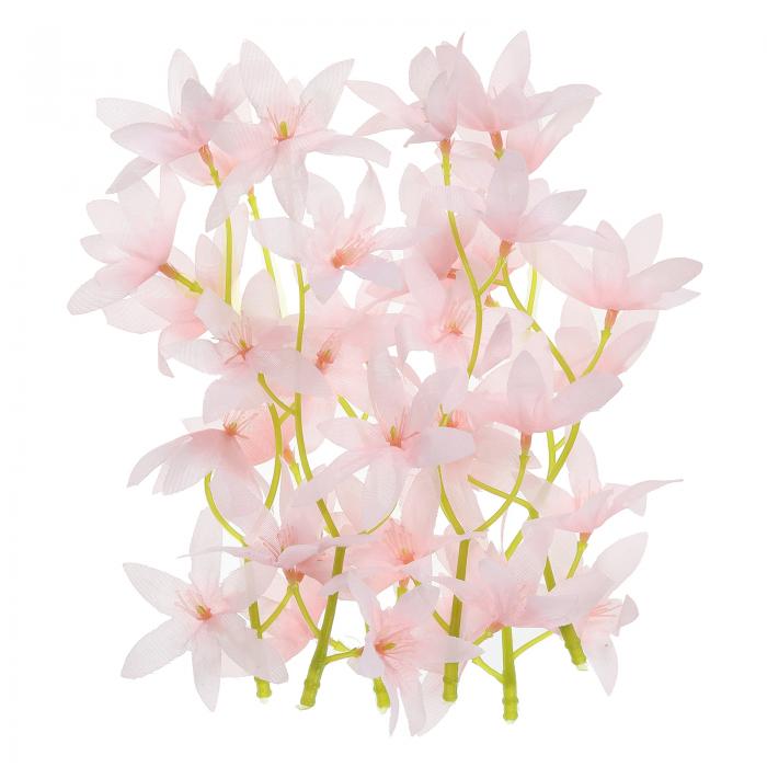 PATIKIL 18cm 造花蘭の花 フローティングキャンドル 24個入り シミュレーションフラワーシリンダー花瓶..