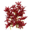 PATIKIL 18 cm 造花蘭の花 フローティングキャンドル 24個入り シミュレーションフラワーシリンダー花瓶フィラー ホームウェディングデコレーション用 バーガンディ