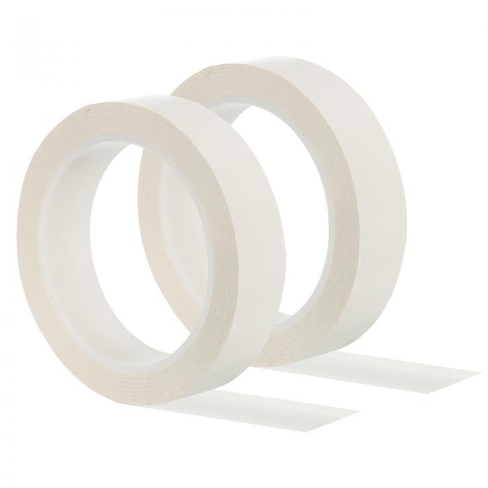 PATIKIL 25 mm グラフィックテープ 2個 ホワイトボードテープ ドライイレース ピンストライプテープ グリッドチャートマーキングDIYアート用 ホワ...