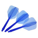 PATIKIL 一体型ダーツシャフトとフライト 15個 2BAスレッド プラスチックダーツフライト ブルー
