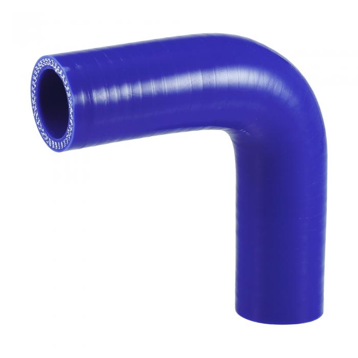 X AUTOHAUX シリコンホース シリコンパイプ ラジエーターホース 1個 内径28mm 長さ90mm エルボ90度 ブルー エアクリーナー 接続ホース インタークーラー インタークーラーチューブ エキゾーストホース 断熱パイプ バキュームホース 耐熱パイプ シリコンパイプ