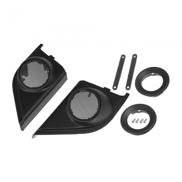 ACROPIX オートドアツイータースピーカーパネルカバートリム Hondaに対応 CRVに対応 ブラック 2個入り