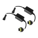 A ABSOPRO LED車のヘッドライトキャンバスデコーダ 9006 9005 9012 H10 エラーなし 警告抵抗器デコーダの交換 アンチフリッカー抵抗 プラスチック ブラック 2個