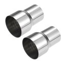 A ABSOPRO 排 気管アダプターコネクターレデューサー 内径51 mm-内径64 mm 排 気アダプター ユニバーサル 車 トラック ピックアップ用 耐久...