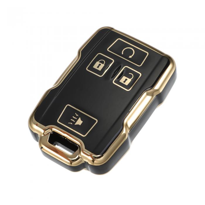 A ABSOPRO キーフォブカバー Che vyに対応 Chevr oletに対応 Colorado Suburbanに対応 4ボタン ゴー ル..