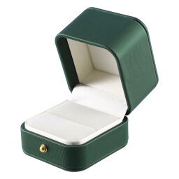 VOCOSTE シングルリングボックス ジュエリー収納 ディスプレイスタンド リングオーガナイザーケース プラスチック ギフトボックス 結婚式 婚約 誕生日用 緑