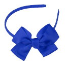 VOCOSTE リボンヘアバンド ちょう結びヘッドバンド 滑り止めファッション 0.9 cm幅 リボン付きヘッドバンド 女の子 女性用 青