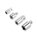 uxcell インパクトアダプターとレデューサーセット レンチ用 6.4 mm 9.5 mm 12.7 mm ラチェットソケット 4個