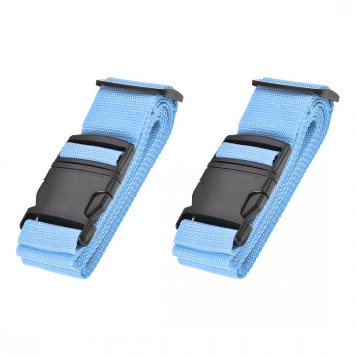 uxcell 手荷物ストラップ スーツケースベルト バックルラベル付き 2x78