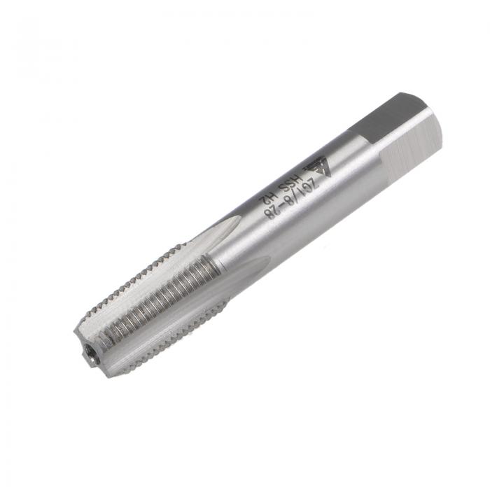 uxcell ZG1/8-28 管ネジタップ ミシンねじ切りタップ右勝手 HSSノンコートストレート刃 H2トレランス