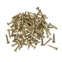 uxcell 小さなブラスネイル DIY 装飾写真木箱家庭アクセサリー用 耐食性 1.2 x 8 mm 80個入り