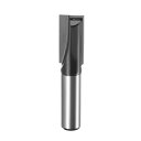 uxcell 底クリーニングルータービット 2刃超硬チップカッター ノンコーティング 木工用 10 mm直径 8 mmシャンク ブラック(4)