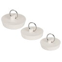uxcell ドレインストッパー 3つのサイズ ラバーシンクストッパープラグ 43 mm/47mm/51mm 吊りリング付き バスタブキッチンとバスルーム用 1...