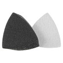 uxcell サンドペーパーフック 三角砂パッド 3-1/2"揺動多工具 炭化ケイ素 ウェット/ドライ使用 80グリット 30個入り