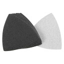 uxcell サンドペーパーフック 三角砂パッド 3-1/2"揺動多工具 炭化ケイ素 ウェット/ドライ使用 120グリット 10個入り