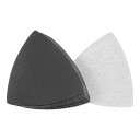 uxcell サンドペーパーフック 三角砂パッド 3-1/2"揺動多工具 炭化ケイ素 ウェット/ドライ使用 320グリット 10個入り