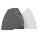uxcell サンドペーパーフック 三角砂パッド 3-1/2"揺動多工具 炭化ケイ素 ウェット/ドライ使用 1000グリット 8個入り