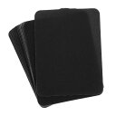uxcell 衣類修理用アイロンパッチ アイロンで貼る修繕用布地パッチ 4.9"x3.7" 服 パンツ バッグの穴修理と装飾用 18枚入り(黒)