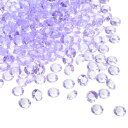PATIKIL 1000個 アクリルダイヤモンド花瓶フィラー プラスチック製 10mm 偽の水晶ジェム ウェディングテーブル散布ダイヤモンド ウェディングデコレーション ブ ライダルシャワーパーティー 写真撮影用小道具 パープル