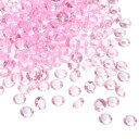 PATIKIL 1000個 アクリルダイヤモンド花瓶フィラー プラスチック製 10mm 偽の水晶ジェム ウェディングテーブル散布用ダイヤモンド ウェディングデコレーション ブ ライダルシャワーパーティー 写真撮影用小道具 ピンク色