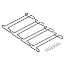 uxcell ワイングラスラックアンダーキャビネット 260 mm ステムウェアワイングラスハンギングラック ステンレス鋼 ワイングラスオーガナイザー 収納ハン...