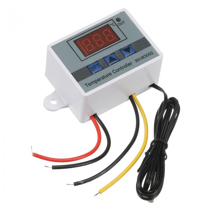 uxcell LEDディジタル温度制御装置 サーモスタット 加熱 冷却 -50〜 110°C XH-W3002 リレー 出力 N T C 10 K温度プローブ付き AC110-220V