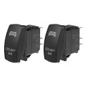 Motoforti LEDライトバー ユニバーサル 5ピン トグルロッカー SPST スイッチレーザー ON/OFF ボタン 20A/12V 10A/24V 防...