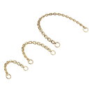 uxcell ミニ財布チェーン 長さ20 cm 40 cm 60 cm ニッケルメッキ金属 ストラップ ショルダー クロスボディ ウォレット ハンドバッグ クラ...