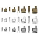 uxcell ジッパー修理キット リテーナーボックス&インサートピン メタルラッチスライダー バッグ用 コート用 オープンエンドジッパー代替 #3 #5 #8 ...