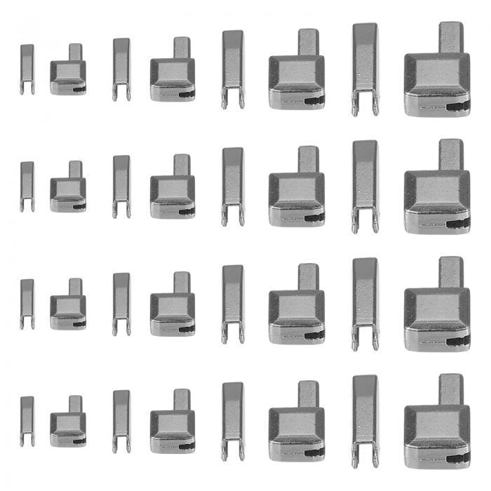 uxcell ジッパー修理キット リテーナーボックス& 挿入ピン #3 #5 #8 #10 メタルラッチスライダー バッグ用コート用オープンエンドジッパー代替 ...