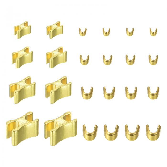 uxcell ジッパースライダーリテーナートップストッパー& ボトムストッパ #3 #5 #8 #10バッグコートジャケット用クローズドエンドジッパー代替 4サ...