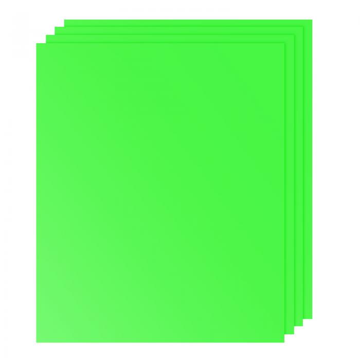 uxcell 3Dパフ熱伝達ビニール HTV ビニールヒートプレスフィルムアイロン 暗闇で光るパフィー Tシャツ 生地 DIY用 30 cm x 25 cm 緑 4個