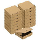 uxcell ピザボックス 160 x 160 mm 牛革紙 ミニピザボックス 正方形 段ボール製保管コンテナ ケーキ クッキー ピザ パーティー用 ブラウン ...