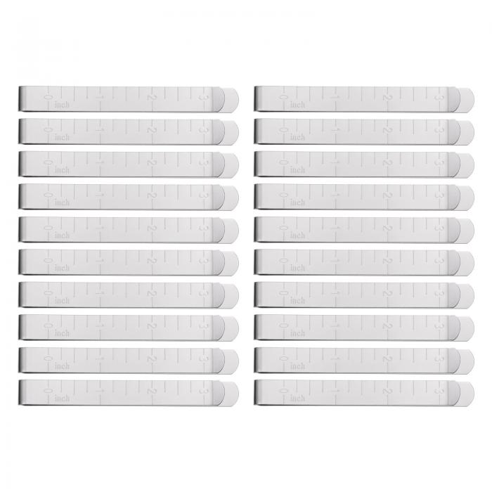 uxcell 裁縫クリップ ステンレス製ヘミングクリップ 生地キルティング用 標識アクセサリ用 75 mm 20個