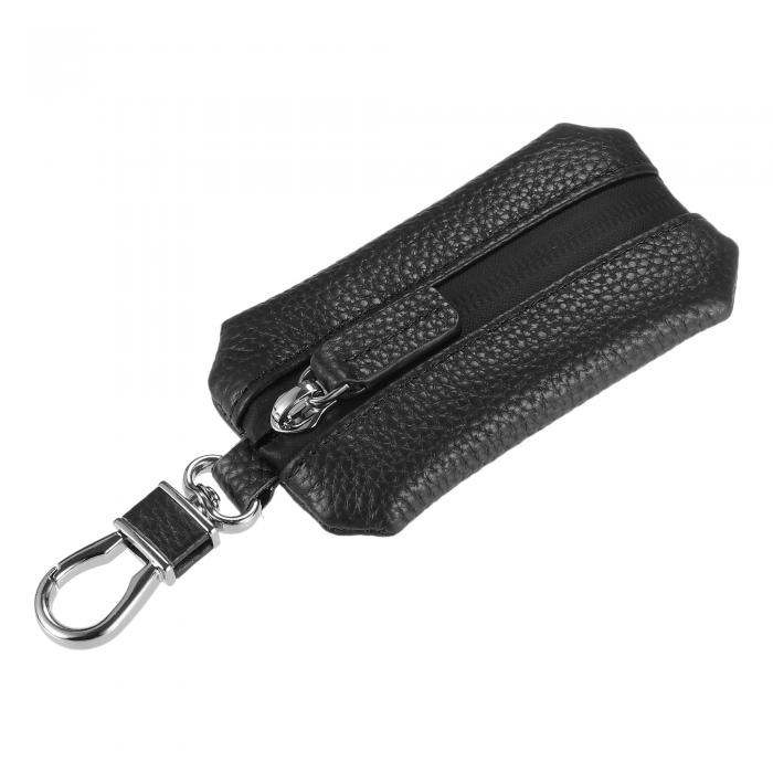 uxcell 車のキーケース 車のキーチェーン キーホルダー メタルフックとキーリングジッパーバッグ リモ ..