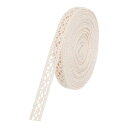 uxcell レーストリムリボン 10ヤード 10 mm コットン伸縮性トリム クラフト ギフトラッパー ヘッドバンド 結婚式用 ベージュ スタイル14