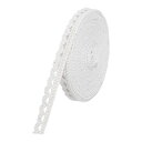 uxcell レーストリムリボン 10ヤード 10 mm コットン伸縮性トリム クラフト ギフトラッパー ヘッドバンド 結婚式用 ホワイト スタイル20