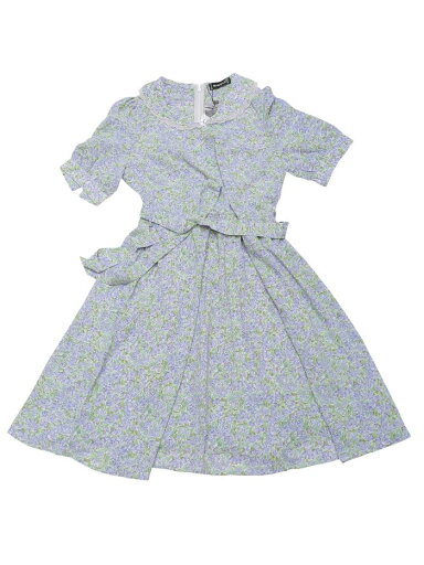 Allegra K 花柄 フローラルワンピース ドレス パンカラー Aライン 中シフォン カジュアル レディース ホワイト 花柄 XS Allegra K 花柄 フローラルワンピース ドレス パンカラー Aライン 中シフォン カジュアル レディース ホワイト 花柄 XS