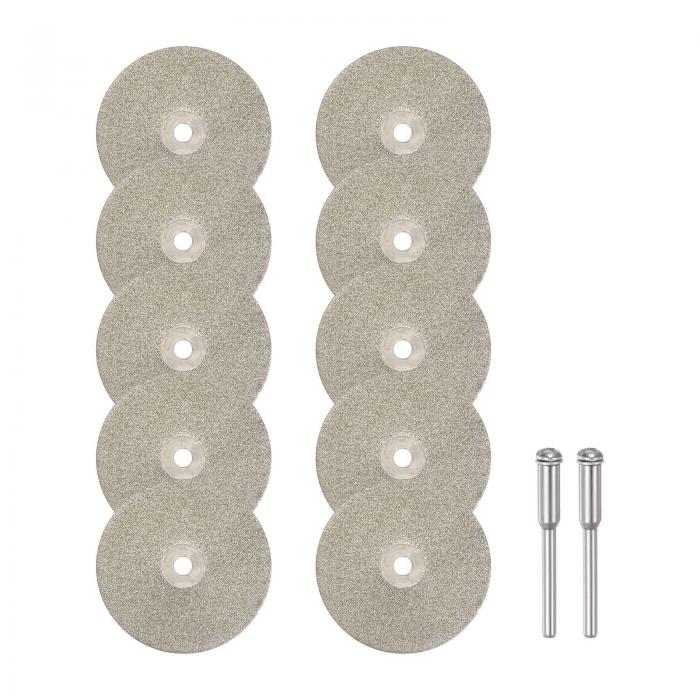 uxcell ダイヤモンドカッティングホイール 30 mm フルサンドダイヤモンドホイール カットオフディスク ダイヤモンドコート カッティングホイール交換 3...