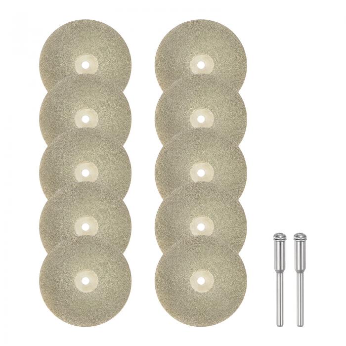 uxcell ダイヤモンドカッティングホイール 40 mm フルサンドダイヤモンドホイール カットオフディスク ダイヤモンドコート カッティングホイール交換 3...