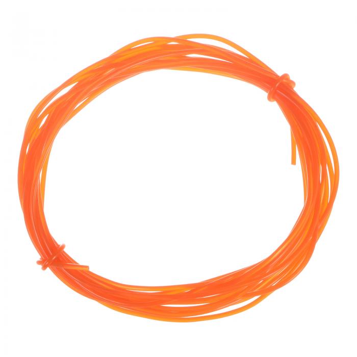 uxcell ポリウレタン丸ベルト 滑らかな表面 PUウレタンベルト 駆動伝達用 2 mm直径 5 M長さ オレンジ