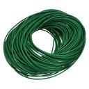 uxcell 丸いレザーコード 長さ25m 直径1.5mm おりものベルト 財布 バッグ 靴ひも DIY 工芸品 腕輪作り ダークミドリ