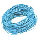 uxcell 丸いレザーコード 長さ18m 直径1mm おりものベルト 財布 バッグ 靴ひも DIY 工芸品 腕輪作り スカイブルー