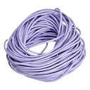 uxcell 丸いレザーコード 長さ10m 直径2mm おりものベルト 財布 バッグ 靴ひも DIY 工芸品 腕輪作り ライトパープル