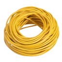 uxcell 丸いレザーコード 長さ10m 直径2mm おりものベルト 財布 バッグ 靴ひも DIY 工芸品 腕輪作り イエロー